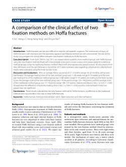 A comparison of the clinical effect of two fixation methods on Hoffa