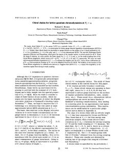 Chiral chains for lattice quantum chromodynamics at N_c= \infty
