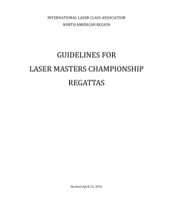 guidelines for laser masters championship regattas