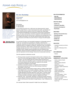 M. Ann Huckstep - Adams and Reese LLP