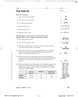 Test, Form 3A