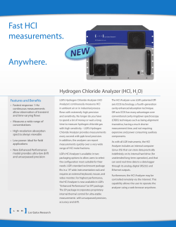 HCl Analyzer - Los Gatos Research