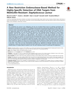 A New Restriction Endonuclease-Based Method for Highly