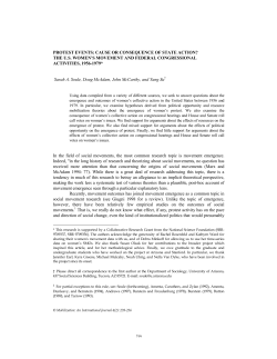 protest events: cause or consequence of state action? the us