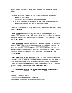 Here is what is already the truth in the Seventh