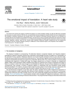 The emotional impact of translation: A heart rate study