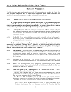 MUNUC XXIII Rules of Procedure