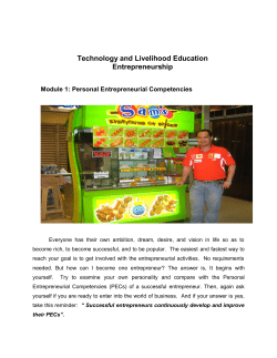Technology and Livelihood Education Entrepreneurship