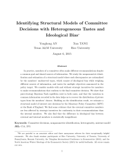 Identifying Structural Models of Committee Decisions