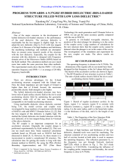 Progress towards a 9.37GHz Hybrid Dielectric-Iris