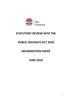 Information Paper - NSW Industrial Relations