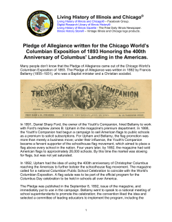 Pledge of Allegiance - The Digital Research Library of Illinois History