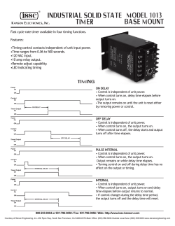 model 1013 base mount industrial solid state timer