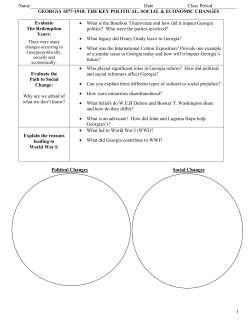 Class Period__________ GEORGIA 1877