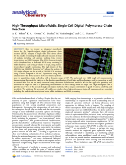 High-Throughput Microfluidic Single