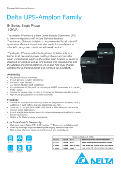 Delta UPS-Amplon Family
