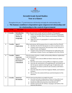 7th Grade Social Studies Curriculum Scope and
