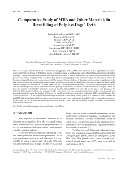 Comparative Study of MTA and Other Materials