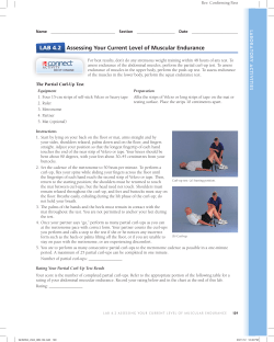 LAB 4.2 Assessing Your Current Level of Muscular Endurance