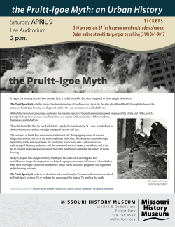 the Pruitt-Igoe Myth: an Urban History