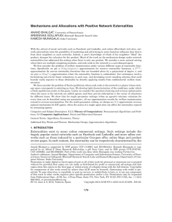 Mechanisms and Allocations with Positive Network Externalities