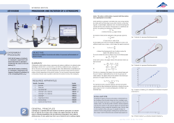 SUMMARY EXPERIMENT PROCEDURE Precession