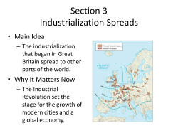 Section 3 Industrialization Spreads