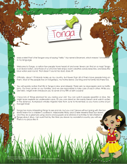 That`s the Tongan way of saying &ldquo;hello.&rdquo;