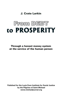 to PROSPERITY - Michael Journal