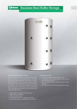 Stainless Steel Buffer Storage