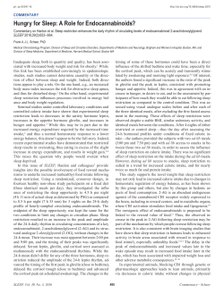 Hungry for Sleep: A Role for Endocannabinoids?