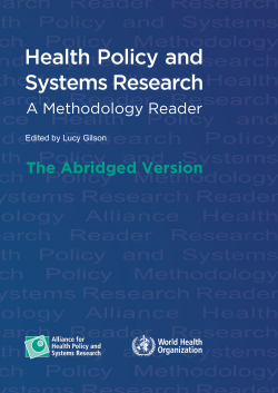 Health Policy and Systems Research