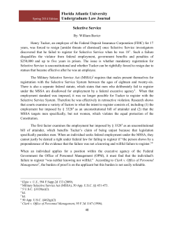 Florida Atlantic University Undergraduate Law Journal Selective