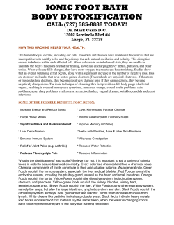 ionic foot bath body detoxification