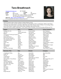 Tara Breathnach - Ann Curtis Agency