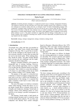 Strategy Tetrad - VGTU leidykla TECHNIKA