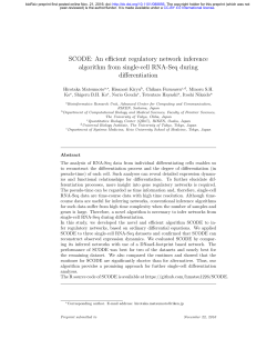 SCODE: An efficient regulatory network inference