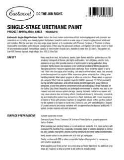 50200ZPQ Single Stage Urethane Paint.indd