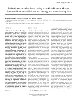 Eolian dynamics and sediment mixing in the Gran