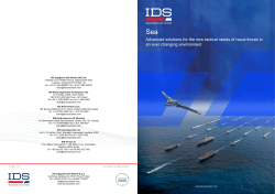 Advanced solutions for the new tactical needs of naval forces in an