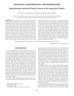 Spontaneously Occurring Fibroid Tumors Of