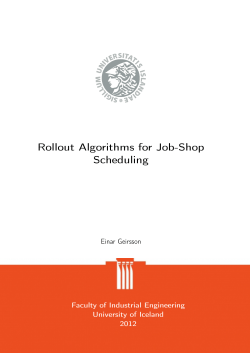Rollout Algorithms for Job-Shop Scheduling