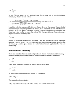 Momentum and Frequency
