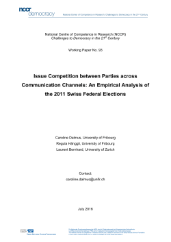 Issue Competition between Parties across Communication Channels