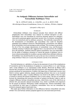 9 An Antigenic Difference between Intracellular and Extracellular