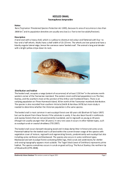keeled snail - fpa.tas.gov.au