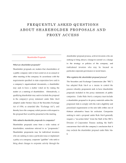 frequently asked questions about shareholder
