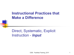 Input