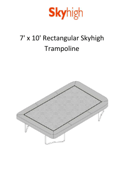 7` x 10` Rectangular Skyhigh Trampoline