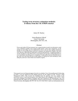 Testing term structure estimation methods